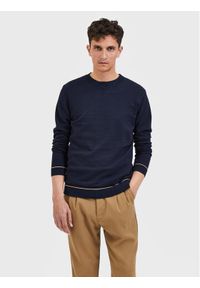 Selected Homme Sweter Jerome 16085464 Granatowy Regular Fit. Kolor: niebieski. Materiał: bawełna #1