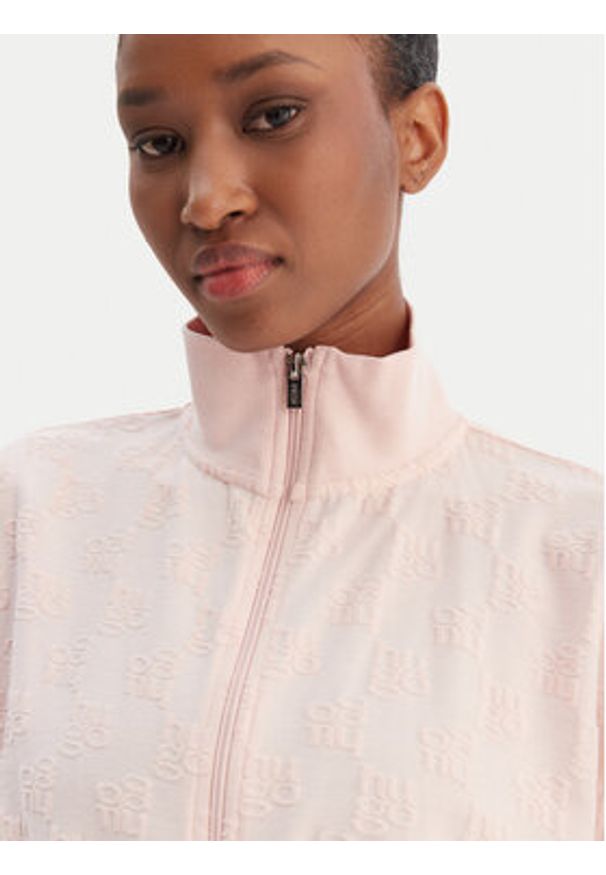 Hugo - HUGO Bluza Monogram 50556831 Różowy jasny Regular Fit. Kolor: różowy. Materiał: bawełna