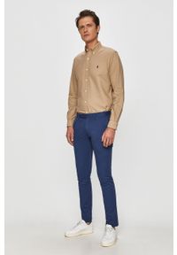 Polo Ralph Lauren - Spodnie. Kolor: niebieski. Materiał: tkanina, bawełna, elastan. Wzór: gładki #2