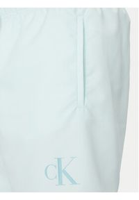 Calvin Klein Swimwear Szorty kąpielowe KM0KM01101 Zielony Regular Fit. Kolor: zielony. Materiał: syntetyk
