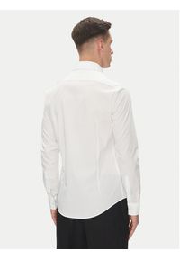 Calvin Klein Koszula Essential LV019EU030 Biały Slim Fit. Kolor: biały. Materiał: bawełna #3
