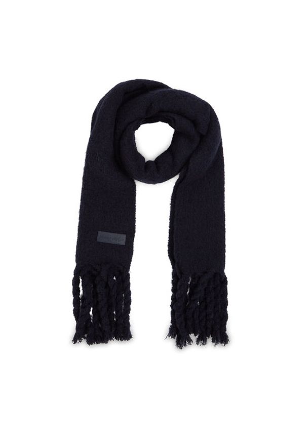 TOMMY HILFIGER - Tommy Hilfiger Szalik Tommy Twist Scarf AW0AW15530 Granatowy. Kolor: niebieski. Materiał: syntetyk
