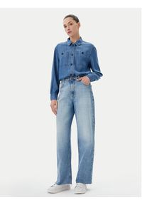Olsen Kurtka jeansowa 15001600 Niebieski Regular Fit. Kolor: niebieski. Materiał: jeans, lyocell #4