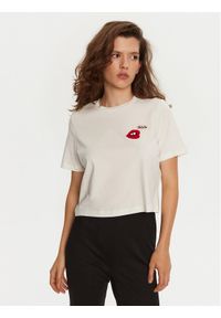 Vero Moda T-Shirt Elena 10326789 Biały Boxy Fit. Kolor: biały. Materiał: bawełna