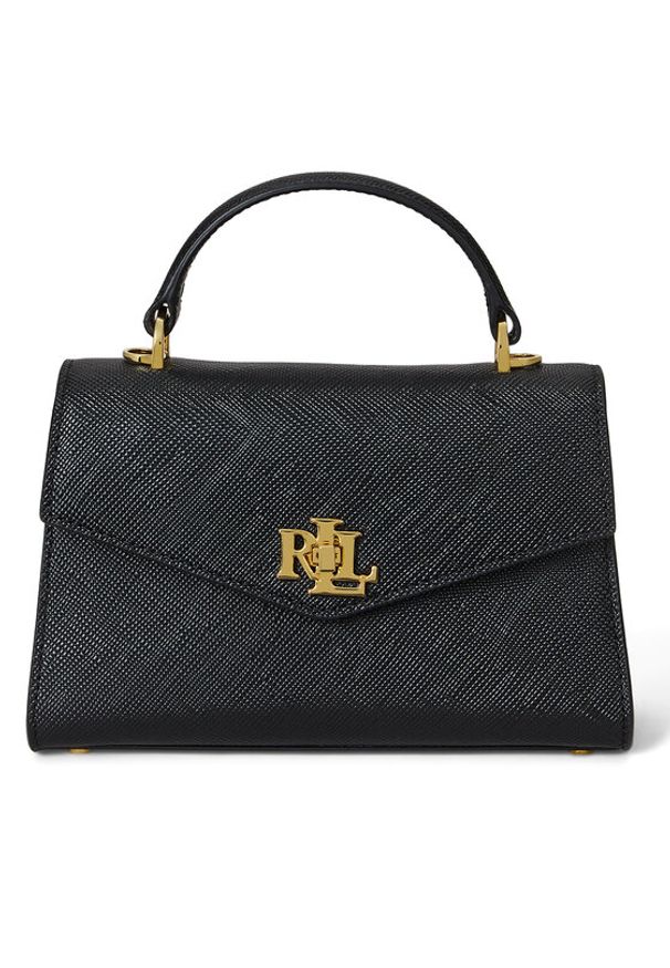 Lauren Ralph Lauren - LAUREN RALPH LAUREN Torebka 431966765008 Czarny. Kolor: czarny. Materiał: skórzane