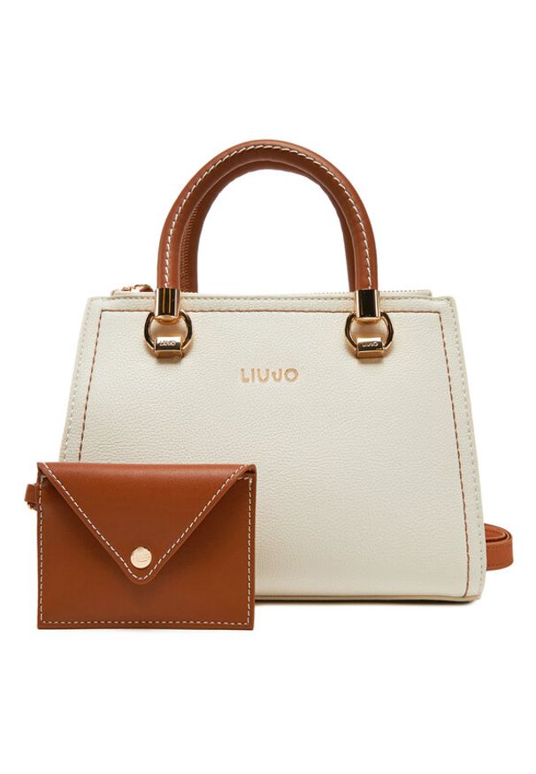 Liu Jo Torebka S Satchel AA5163 E0058 Écru. Materiał: skórzane