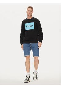 Hugo Bluza Duragol222 50467944 Czarny Regular Fit. Kolor: czarny. Materiał: bawełna