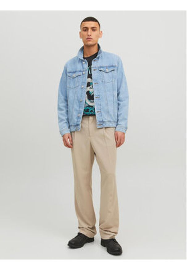 Jack & Jones - Jack&Jones Kurtka jeansowa Jean 12223612 Niebieski Regular Fit. Kolor: niebieski. Materiał: bawełna