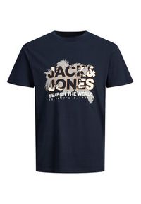 Jack & Jones - Jack&Jones T-Shirt Marina 12233600 Granatowy Standard Fit. Kolor: niebieski. Materiał: bawełna