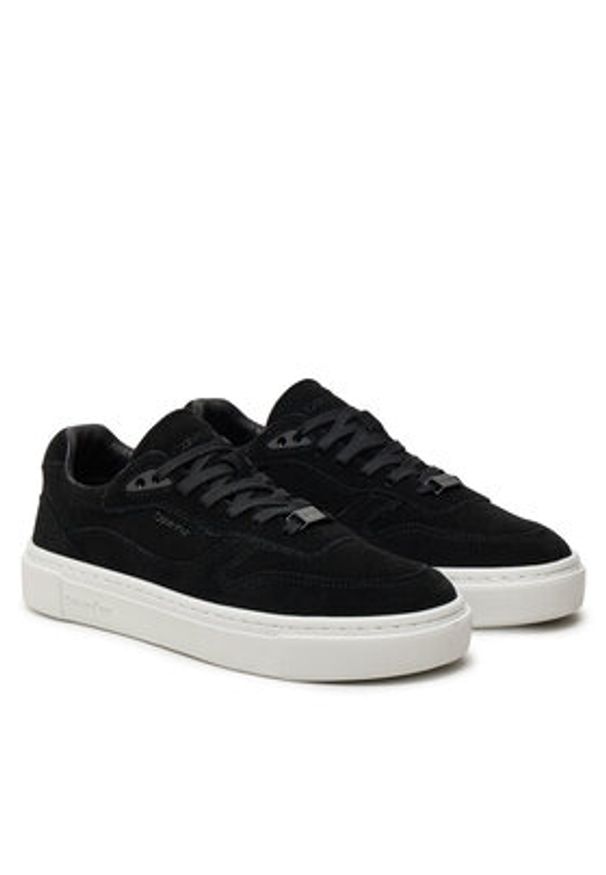 Calvin Klein Sneakersy HW0HW02204 Czarny. Kolor: czarny. Materiał: zamsz, skóra