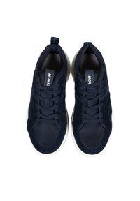 Antony Morato Sneakersy | MMFW01237-LE300005 | Mężczyzna | Granatowy. Nosek buta: okrągły. Kolor: niebieski. Materiał: tkanina, skóra. Sezon: lato