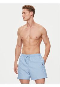 TOMMY HILFIGER - Tommy Hilfiger Szorty kąpielowe UM0UM03258 Niebieski Regular Fit. Kolor: niebieski. Materiał: syntetyk #3