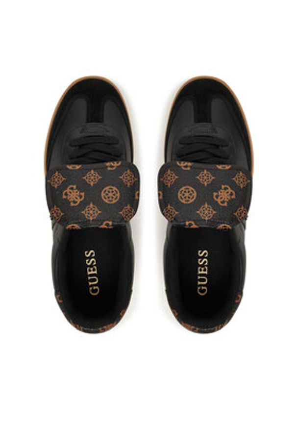 Guess Sneakersy 177199 Czarny. Kolor: czarny. Materiał: skóra