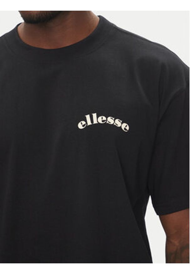 Ellesse T-Shirt Canoci SHZ21847 Czarny Loose Fit. Kolor: czarny. Materiał: bawełna