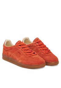BOSS Sneakersy Brenta 50536645 Pomarańczowy. Kolor: pomarańczowy. Materiał: zamsz, skóra #5