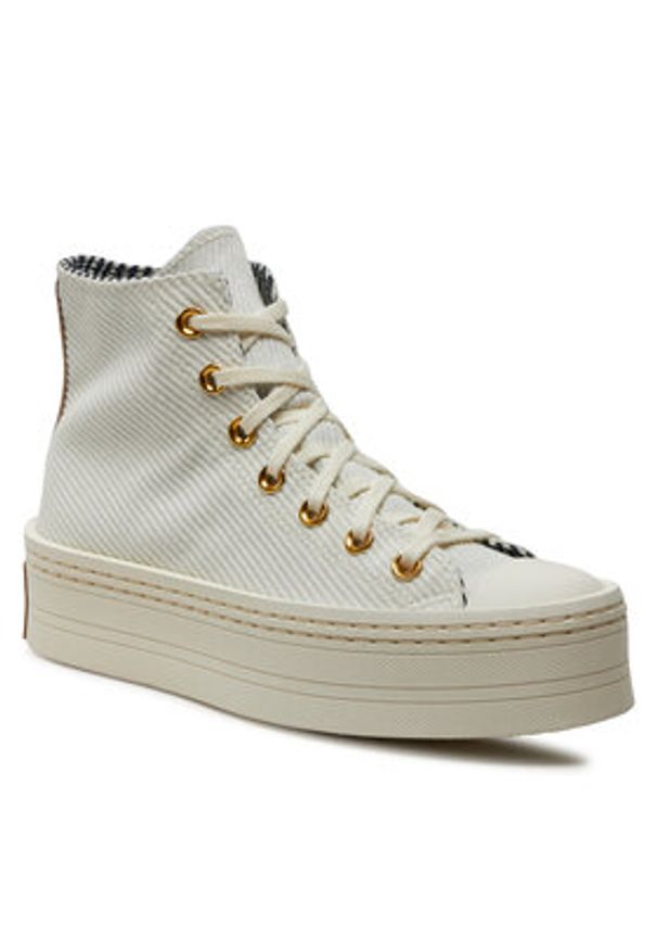 Converse Trampki Chuck Taylor All Star Modern Lift Platform Corduroy A07204C Beżowy. Kolor: beżowy. Materiał: materiał. Obcas: na platformie