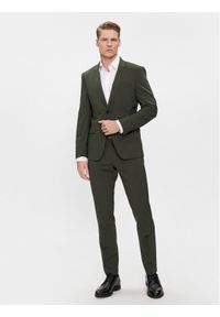 BOSS - Boss Garnitur H-Huge-2Pcs-224 50509485 Zielony Slim Fit. Kolor: zielony. Materiał: wełna #1