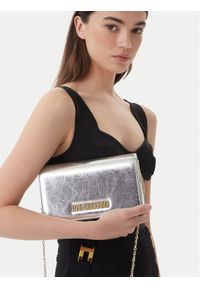 Love Moschino - LOVE MOSCHINO Torebka JC4345PP0OKQ0902 Srebrny. Kolor: srebrny. Materiał: skórzane #1