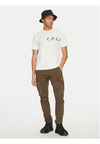 C.P. Company T-Shirt 18CMTS139A005100W Biały Regular Fit. Kolor: biały. Materiał: bawełna