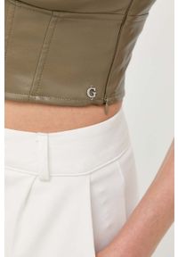 Guess top damski kolor zielony. Kolor: zielony #5