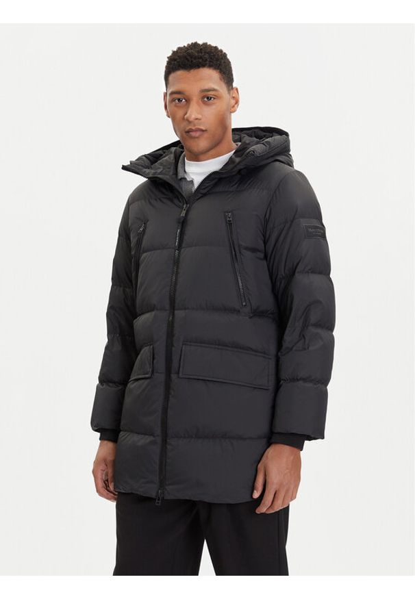 Marc O'Polo Płaszcz zimowy M29 0960 70154 Czarny Regular Fit. Typ kołnierza: polo. Kolor: czarny. Materiał: syntetyk. Sezon: zima