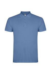 ROLY - Męska Koszulka Polo Star. Typ kołnierza: polo. Kolor: niebieski #1