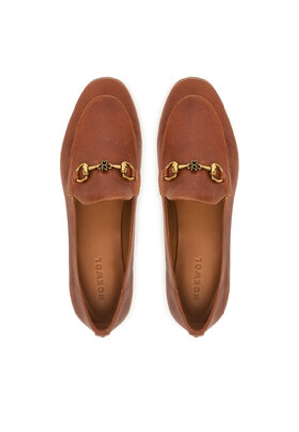 Nokwol Loafersy Gale Brązowy. Kolor: brązowy. Materiał: skóra