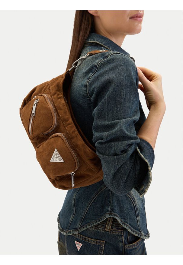 Guess Jeans Torebka CWBEO-GUESS-B-007-09 Brązowy. Kolor: brązowy