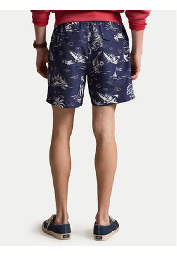 Polo Ralph Lauren Szorty kąpielowe 710B13658001 Granatowy Classic Fit. Kolor: niebieski. Materiał: syntetyk