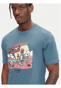 Jack & Jones - Jack&Jones T-Shirt Eljah 12268472 Niebieski Relaxed Fit. Kolor: niebieski. Materiał: bawełna #3