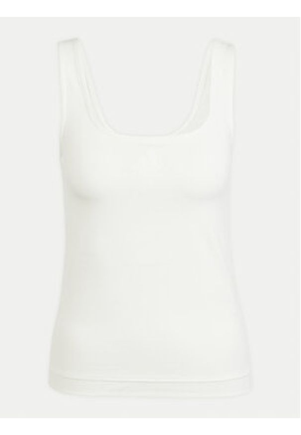 Adidas - adidas Top All SZN Luxe JJ2337 Biały Slim Fit. Kolor: biały. Materiał: bawełna