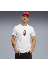 Puma - Męska koszulka AC Milan FtblCulture PUMA White For All Time Red. Kolor: czerwony, biały, wielokolorowy. Sport: piłka nożna