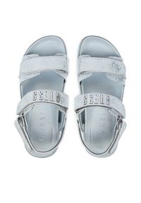 Guess Sandały FLJFDS LEL03 Niebieski. Kolor: niebieski. Materiał: skóra