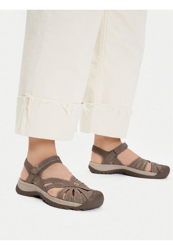keen - Keen Sandały Rose Sandal 1016729 Brązowy. Kolor: brązowy. Materiał: skóra