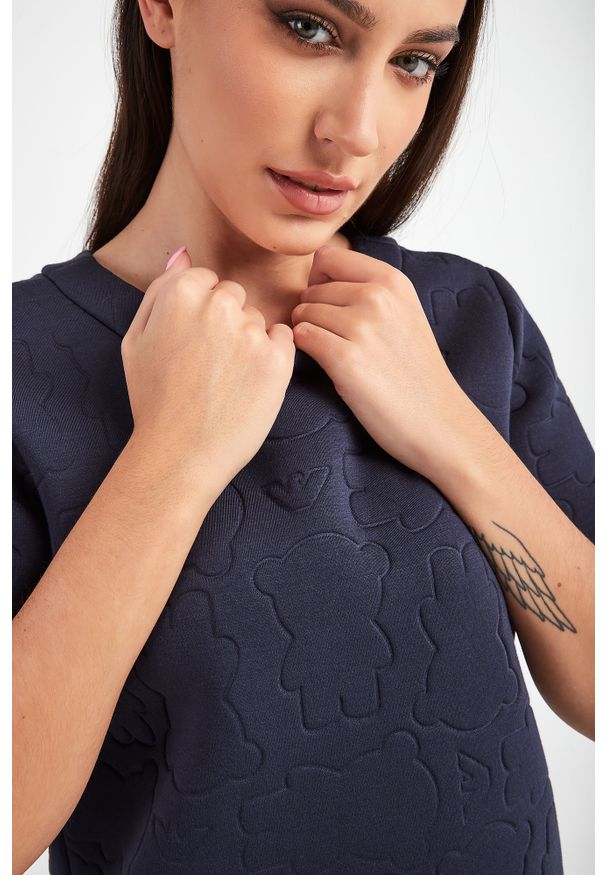 Emporio Armani - BLUZA EMPORIO ARMANI. Materiał: bawełna. Długość: krótkie. Styl: elegancki