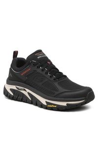 skechers - Skechers Trekkingi Recon 237333/BLK Czarny. Kolor: czarny. Materiał: skóra. Sport: turystyka piesza