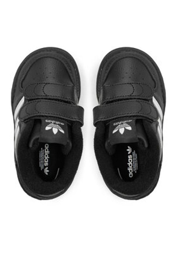 Adidas - adidas Sneakersy Team Court 2 Str Cf I ID6636 Czarny. Kolor: czarny. Materiał: skóra