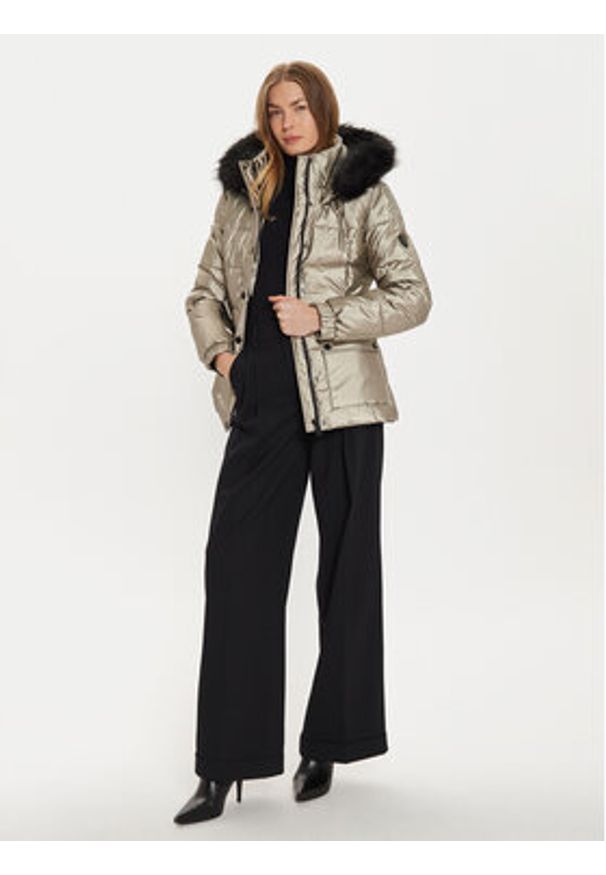 Morgan Kurtka zimowa 242-GELIAM Złoty Regular Fit. Kolor: złoty. Materiał: syntetyk. Sezon: zima