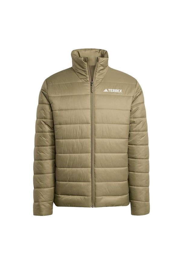 Adidas - Kurtka ocieplana Terrex Multi Essentials. Kolor: beżowy. Materiał: puch. Technologia: ClimaWarm (Adidas). Sport: turystyka piesza