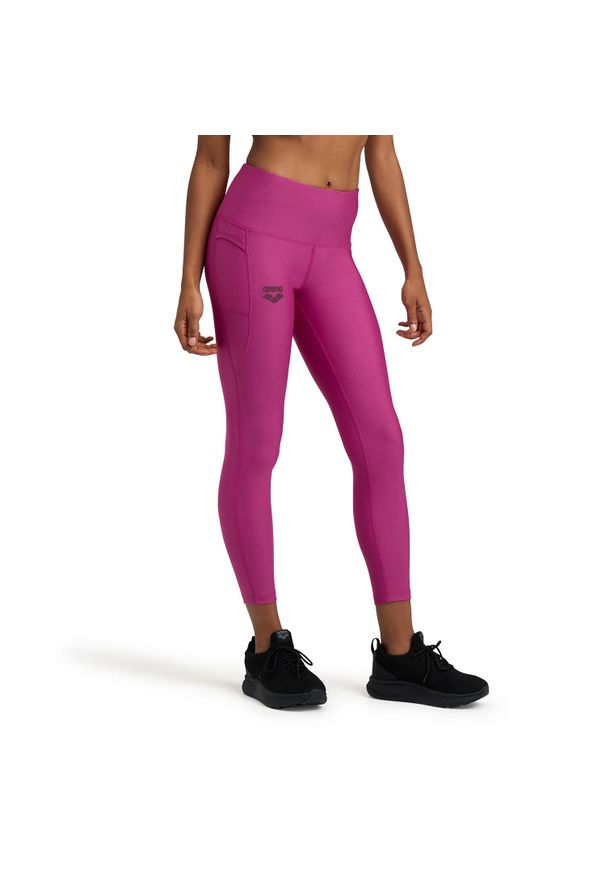 Damskie legginsy Arena 7/8 Panel. Kolor: czerwony. Sport: fitness