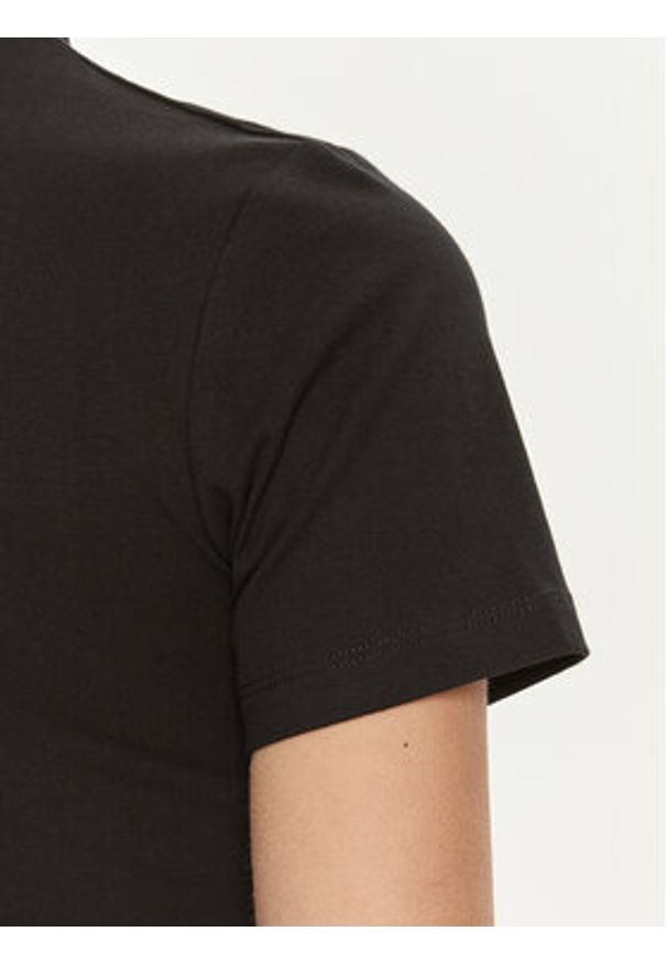 Guess Sukienka codzienna V4YK02 KCDH1 Czarny Regular Fit. Okazja: na co dzień. Kolor: czarny. Materiał: bawełna. Typ sukienki: proste. Styl: casual