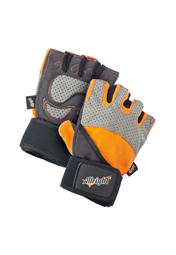 Rękawiczki kulturystyczne uniseks Allright Pro. Kolor: czarny. Sport: fitness