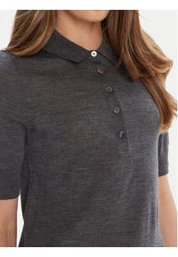 BOSS Polo Fidenka 50545015 Szary Regular Fit. Typ kołnierza: polo. Kolor: szary. Materiał: wełna #4
