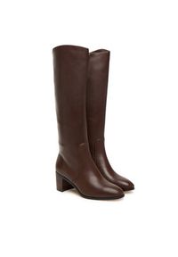 Lauren Ralph Lauren - LAUREN RALPH LAUREN Kozaki Charly 802974388002 Brązowy. Kolor: brązowy. Materiał: skóra