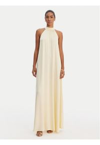 Fracomina Sukienka letnia FR26SD3016W41301 Brązowy Relaxed Fit. Kolor: brązowy. Materiał: wiskoza. Sezon: lato #1