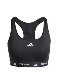 Adidas - Biustonosz TECHFIT. Kolor: czarny. Materiał: materiał. Technologia: Techfit (Adidas). Sport: fitness #2
