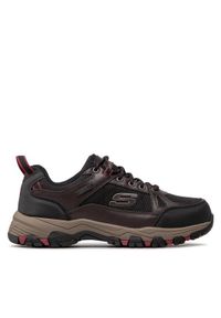 skechers - Skechers Sneakersy Cormack 204427/CHBK Brązowy. Kolor: brązowy. Materiał: skóra