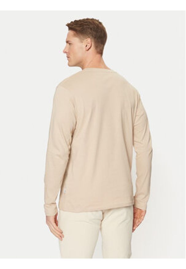 Jack & Jones Longsleeve Vesterbro 12266419 Beżowy Relaxed Fit. Kolor: beżowy. Materiał: bawełna. Długość rękawa: długi rękaw