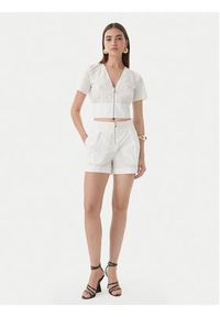 Patrizia Pepe Bluzka 2C1672/A9B9-W103 Biały Regular Fit. Kolor: biały. Materiał: bawełna #4