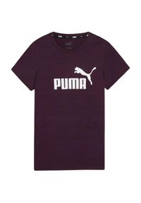 Puma - T-shirt Damski Logo ESS. Kolor: fioletowy